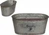 Ovaler Metall Blumentopf Vintage-finish 'Flowers & Garden' Produktbild-Vorschau 3