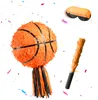 Relaxdays Pinata koszykarska, z kijem i maską, pinata Podgląd zdjęcia produktu 1