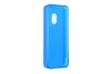 A blue phone case is shown against a white background. Produktbild-Vorschau
