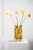 Silk-ka Seidenblume Narzisse Osterglocke Weiß Orange (58cm) Produktbild-Vorschau 4