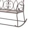 vidaXL Záhradná lavička 104 cm Iron Antique Brown Náhľad obrázku produktu 4