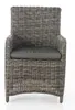 CLP Polyrattan Gartenstuhl Fontana 5mm grau-meliert Produktbild-Vorschau 2