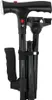 A black folding cane is shown against a white background. Produktbild-Vorschau