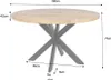 Zita Home Esstisch 100cm rund echtes Massivholz mit Produktbild-Vorschau 5