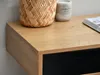 Písací stôl so šuplíkmi SAYER - čierny / dub Náhľad obrázku produktu 11