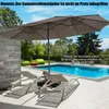 Ombrellone doppio COSTWAY 450x260 cm con luci LED a energia Anteprima dell’immagine prodotto 2