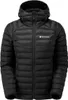 Schwarze Damen-Isolationsjacke "WOMEN"S ANTI-FREEZE HOODIE" von Montane mit Kapuze und Reißverschluss. Produktbild-Vorschau