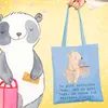 Mr. & Mrs. Panda Jutetasche Bär Makramee - Sky Blue - Produktbild-Vorschau 2