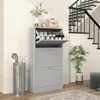 HOMCOM Meuble à chaussures 18 paires, armoire à chaussures Voir les images du produit 2