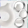 Designová váza, bílá, kulatá, moderní, do interiéru Náhled obrázku produktu 5
