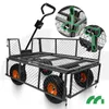 Gartenwagen Transportanhänger Handwagen bis zu 400kg, 100L Produktbild-Vorschau 3