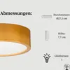 STOLARNIA PIKA Deckenleuchte - Holz Runde Deckenlampe Helle Produktbild-Vorschau 4