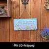 LANOLU Gartenschild Metall bin im Garten mit den Hummeln Produktbild-Vorschau 3