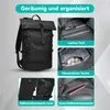 Rucksack 33L Wasserdichte Laptop Rucksack Herren Damen 15,6 Produktbild-Vorschau 3