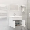 The Living Store Badmöbel-Set Weiß Holzwerkstoff Produktbild-Vorschau 3