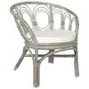 vidaXL Chaise de salle à manger avec coussin Gris Naturel Voir les images du produit 6