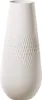 A white vase with a textured diamond pattern. Produktbild-Vorschau