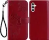 Samsung Galaxy A25 Hülle - Coverup Eulen Klapphülle - Rot Produktbild-Vorschau 1