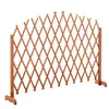 A wooden garden trellis fence on a white background. Podgląd zdjęcia produktu