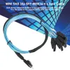připojovací kabel 12 Gbit/s MINI SAS 38p SFF-8654 na 4 x Náhled obrázku produktu 8