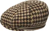 Kangol BLOCK ZIG DRIVING CAP K5472 in braun