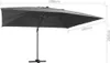 vidaXL Parapluie avec éclairage LED Mât en aluminium Voir les images du produit 7