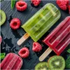 Küchenrückwand Spritzschutz Glas mit Motiv Frisches Eis am Produktbild-Vorschau 3