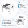 Dětský stůl COSTWAY se 2 židlemi, 3dílná dřevěná dětská Náhled obrázku produktu 2