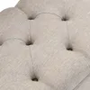 vidaXL Banc avec espace de rangement et dossier 110cm Crème Voir les images du produit 11