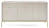 Moderne Geriffelte Kommode KIOTO K3D3SZ Kaschmir Gold Produktbild-Vorschau 5