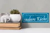 Holzschild  langweilige Frauen saubere Küche, 27 x 10 cm, Produktbild-Vorschau 5