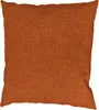 A square orange pillow with a textured fabric surface, shown against a white background. Produktbild-Vorschau