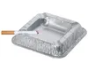 100x Alu Aschenbecher aus kräftigem Aluminium eckig 12,6 x Produktbild-Vorschau 2