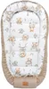 Boho Bears & Cappuccino Soft Velvet Baby nest Kokon XXL Produktbild-Vorschau 4