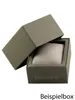 An open Timberland watch box with a light-colored cushion inside. Produktbild-Vorschau