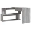 vidaXL Bureau d'angle Gris Sonoma 200x50x76 cm Bois Voir les images du produit 7