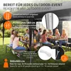 ECD Germany Pavillon 3x6 m Schwarz, Wasserdicht Stabil Produktbild-Vorschau 7