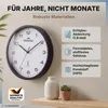 MONZANA Funkwanduhr Geräuscharm Schwarz Weiß 31cm Groß Produktbild-Vorschau 5