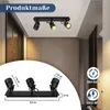 ZMH reflektor sufitowy 3 płomienie czarny reflektor Podgląd zdjęcia produktu 2