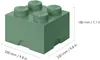 NHG LEGO Aufbewahrungsbox Storage Brick 4 - Sand Green, Produktbild-Vorschau 2