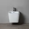 Coppia di sanitari sospesi in Vetroceramica rimless | Rock Anteprima dell’immagine prodotto 5