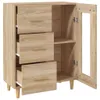 vidaXL Kredens dąb sonoma 69,5x34x90 cm Materiał Podgląd zdjęcia produktu 9
