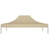 vidaXL Tetto per tende da festa 4,5x3 m Beige 270 g/m² Anteprima dell’immagine prodotto 8