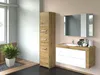 Schmaler Schrank für das Badezimmer MARGO – Eiche Artisan Produktbild-Vorschau 12