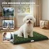 Hundetoilette 63 x 50,5 cm Hundeklo mit 2 Kunstrasen Produktbild-Vorschau 8