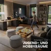 Bodenkissen Hellgrau Ø54cm, Sitzpouf für Kinderzimmer, Produktbild-Vorschau 8