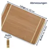 Bambus Frühstücksbrettchen Schneidebretter Set, Menge:2 Produktbild-Vorschau 7