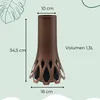 2er Set Grabvase mit Sockel Gewicht Friedhofvase Produktbild-Vorschau 2