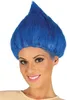 Troll-Perücke für Erwachsene blau - Einheitsgröße Produktbild-Vorschau 2