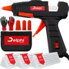 DELPHI Heißklebepistole 100W mit 60pcs Heißklebesticks 7mm, Produktbild-Vorschau 1